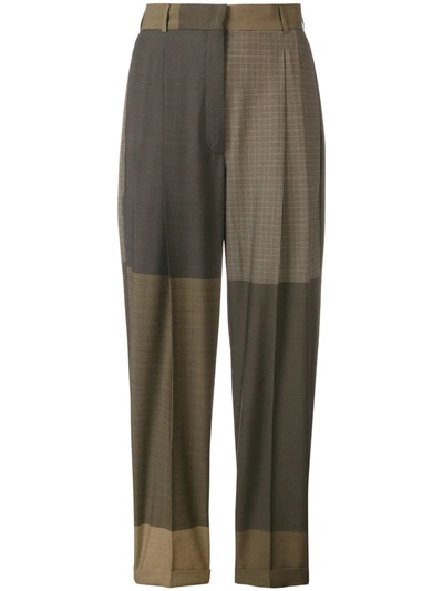 Ports 1961 Patchwork Trousers In Green