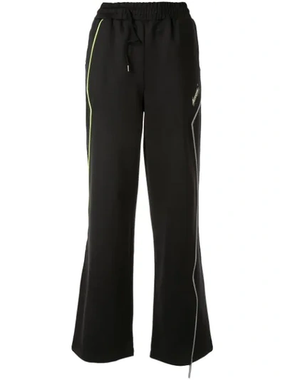 Ader Error Wide Leg Track Pants In Black