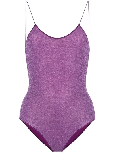 Oseree Glittered Swimsuit In Sm002 Lilla