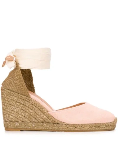 Castaã±er Carina Wedges In Pink