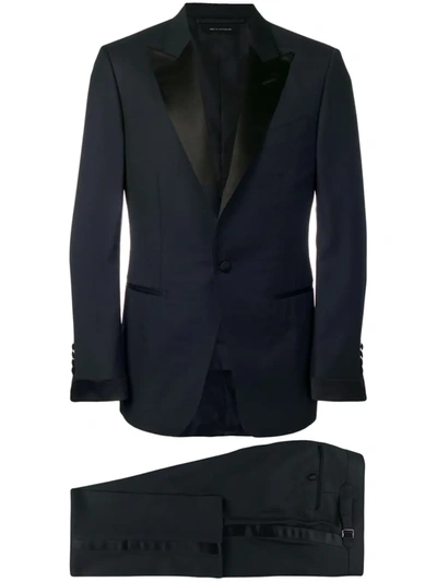 Tom Ford Classic Smoking Suit In Blue