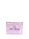 Marc Jacobs Foil Flat Pouch In Pink