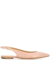 Antonio Barbato Pointed Slingback Shoes In Pink