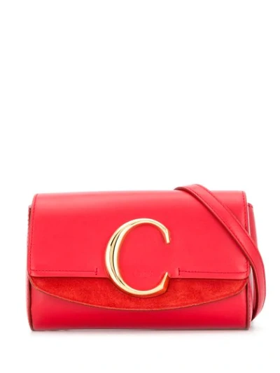 Chloé Gürteltasche Mit C In Red