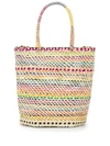 Sensi Studio Striped Woven Tote In Neutrals