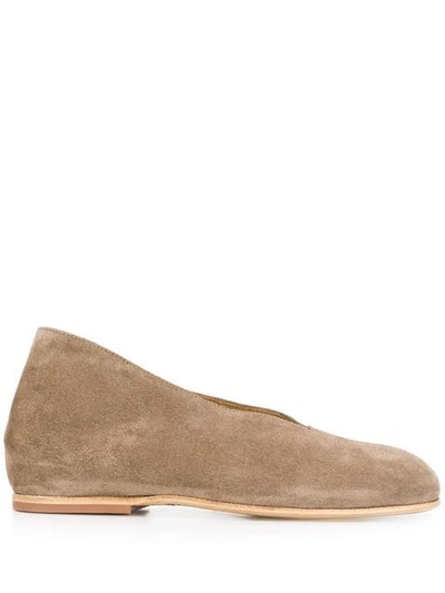 Measponte Concealed Wedge Shoes In Neutrals