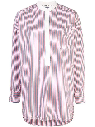 Alex Mill Striped Shirt In Red