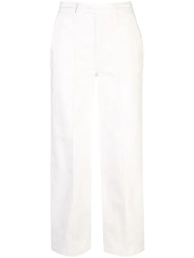 Alex Mill Stretch Cotton Twill Trousers In White