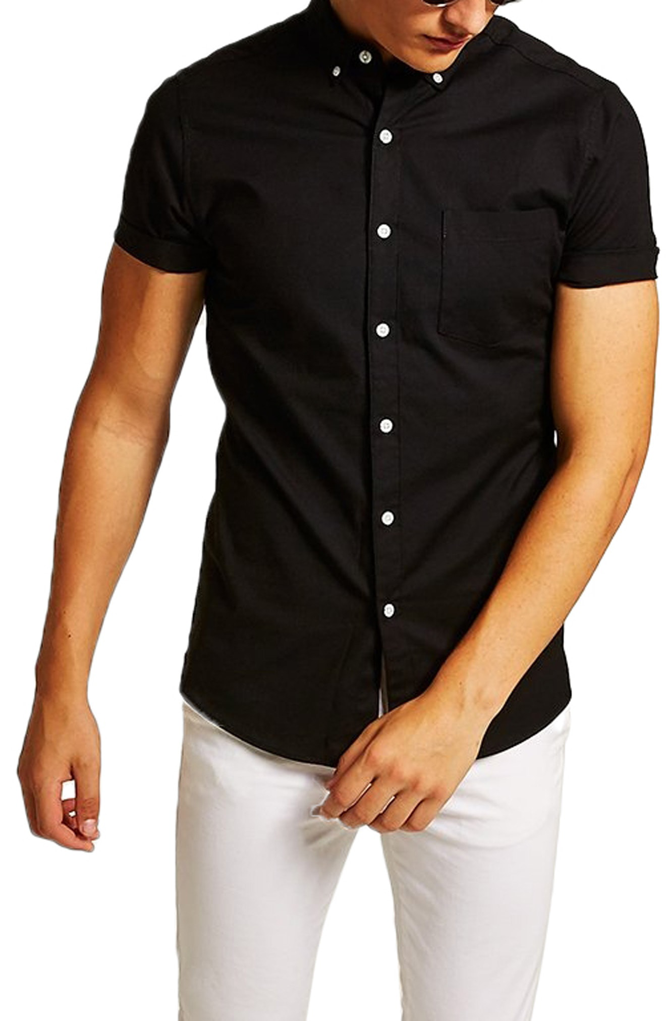 topman muscle fit dress shirt