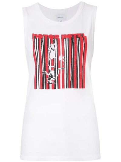 Current Elliott The Easy Muscle Vest Top In White