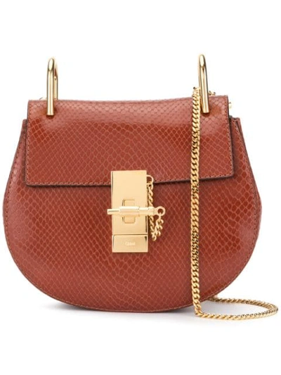 Chloé Drew Shoulder Bag In Brown