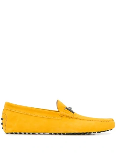 Tod's Gommino Loafers In Yellow