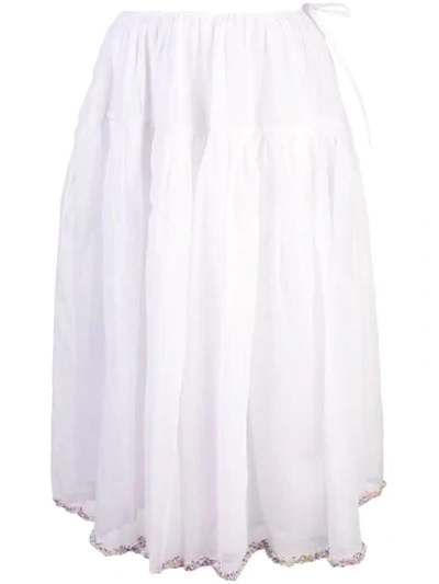 Cecilie Bahnsen Rosie Skirt In White