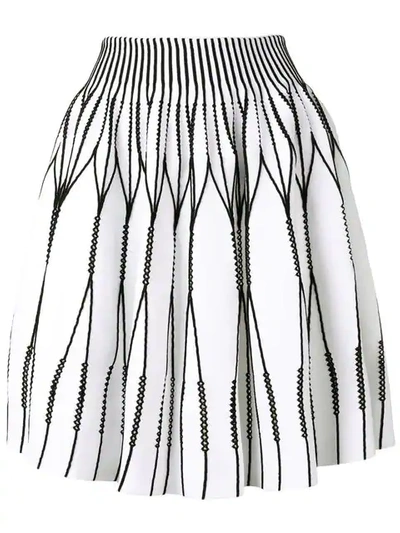 Antonino Valenti Panelled Scuba Skirt In White