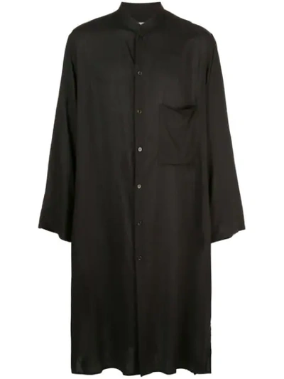 Yohji Yamamoto Longline Shirt In Black