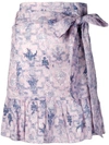 Isabel Marant Étoile Floral Print Mini Skirt In Pink