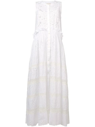 Anjuna Brigitta Broderie Anglaise Dress In White