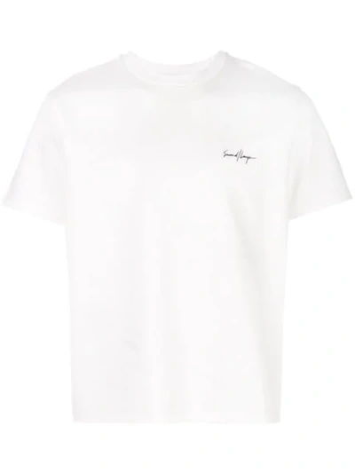 Second / Layer Logo T-shirt In White
