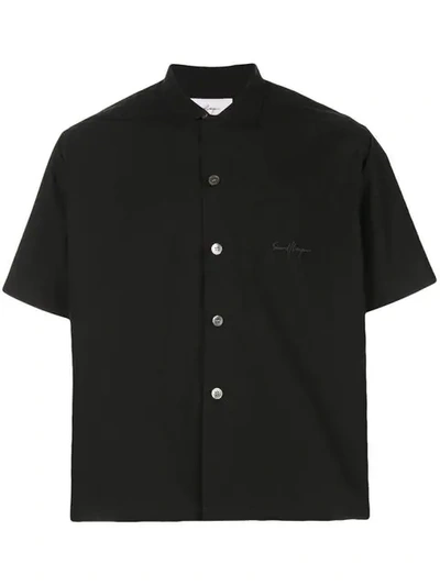 Second / Layer Boxy Fit Shirt In Black