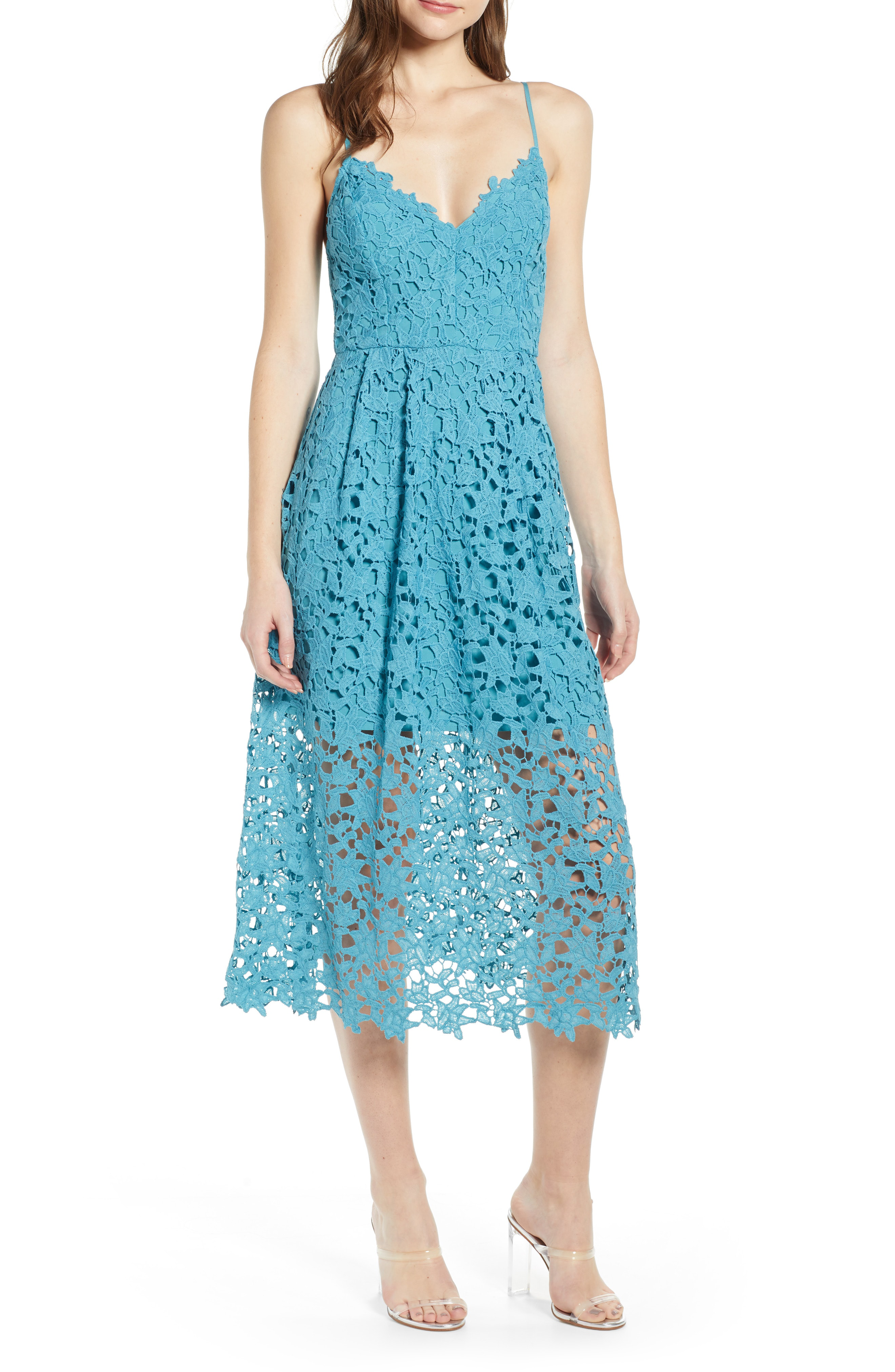 lace midi dress astr