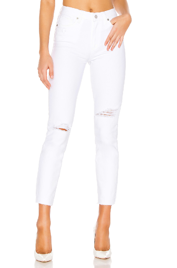 hoxton ripped high waist ankle skinny jeans