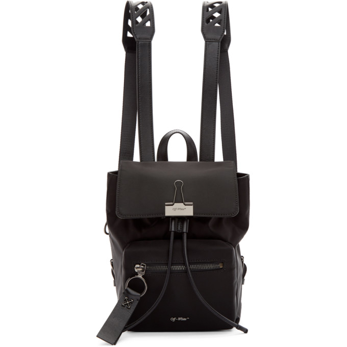 Off-White Black Nylon Mini Backpack | ModeSens