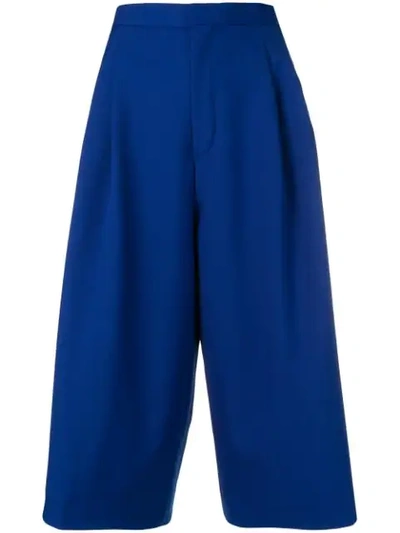 Etudes Studio Alto Cropped Trousers In Blue