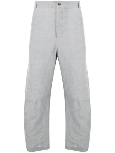 Forme D'expression Relaxed-fit Tailored Trousers In Grey