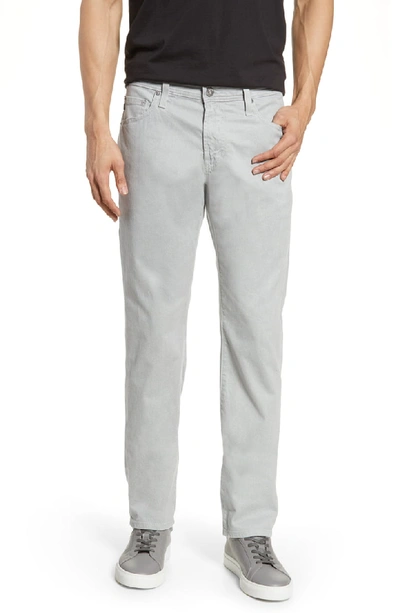 Ag Tellis Herringbone Slim Fit Pants In Misty Mirror