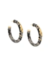 Gas Bijoux Cobra Earrings In Grey
