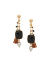 Gas Bijoux Serti Pondicherie Earrings In Black