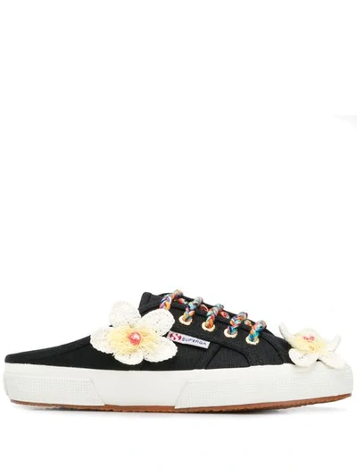 Superga X  Flower Sneakers In Black