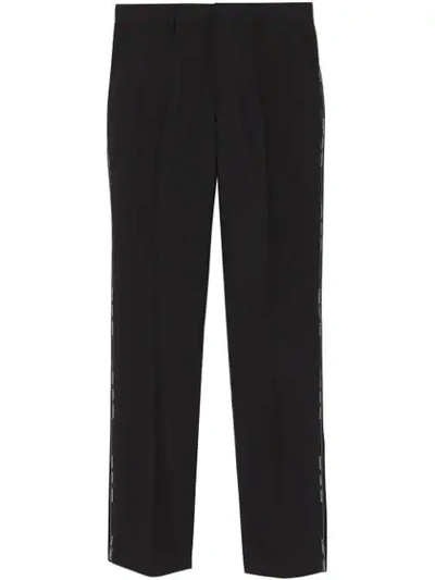 Burberry Classic Fit Tailored Trousers In Black