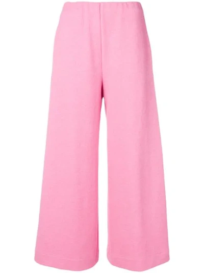 Harris Wharf London Cropped Trousers In Pink