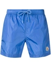 Moncler Badeshorts Mit Logo-stickerei - Blau