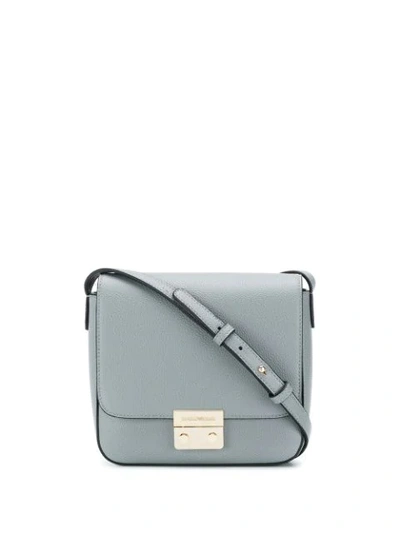 Emporio Armani Foldover Top Shoulder Bag In Grey