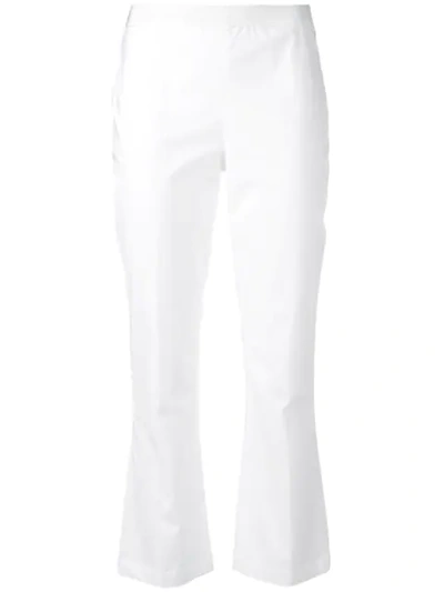 Twinset Cropped Trousers In White