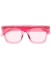 Stella Mccartney Clear Framed Sunglasses In Rosa