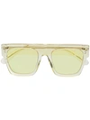 Stella Mccartney Clear Framed Sunglasses In Gelb