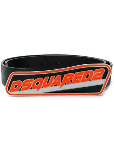 Dsquared2 Logo Belt In Black
