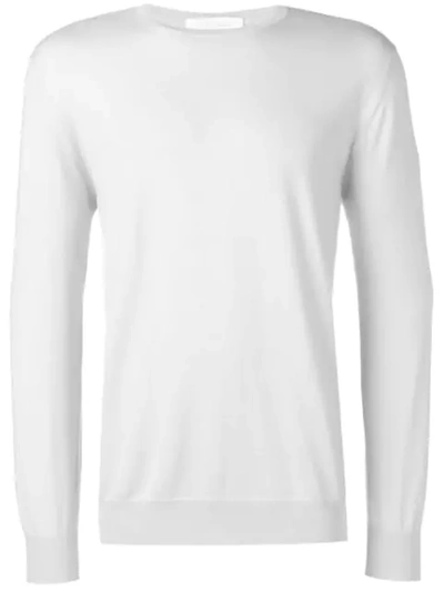 Cruciani White Cotton Jumper