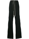 Rick Owens Drkshdw Snap Closure Track Trousers In Black