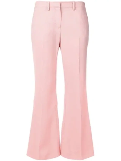 N°21 Low Rise Flared Trousers In Pink