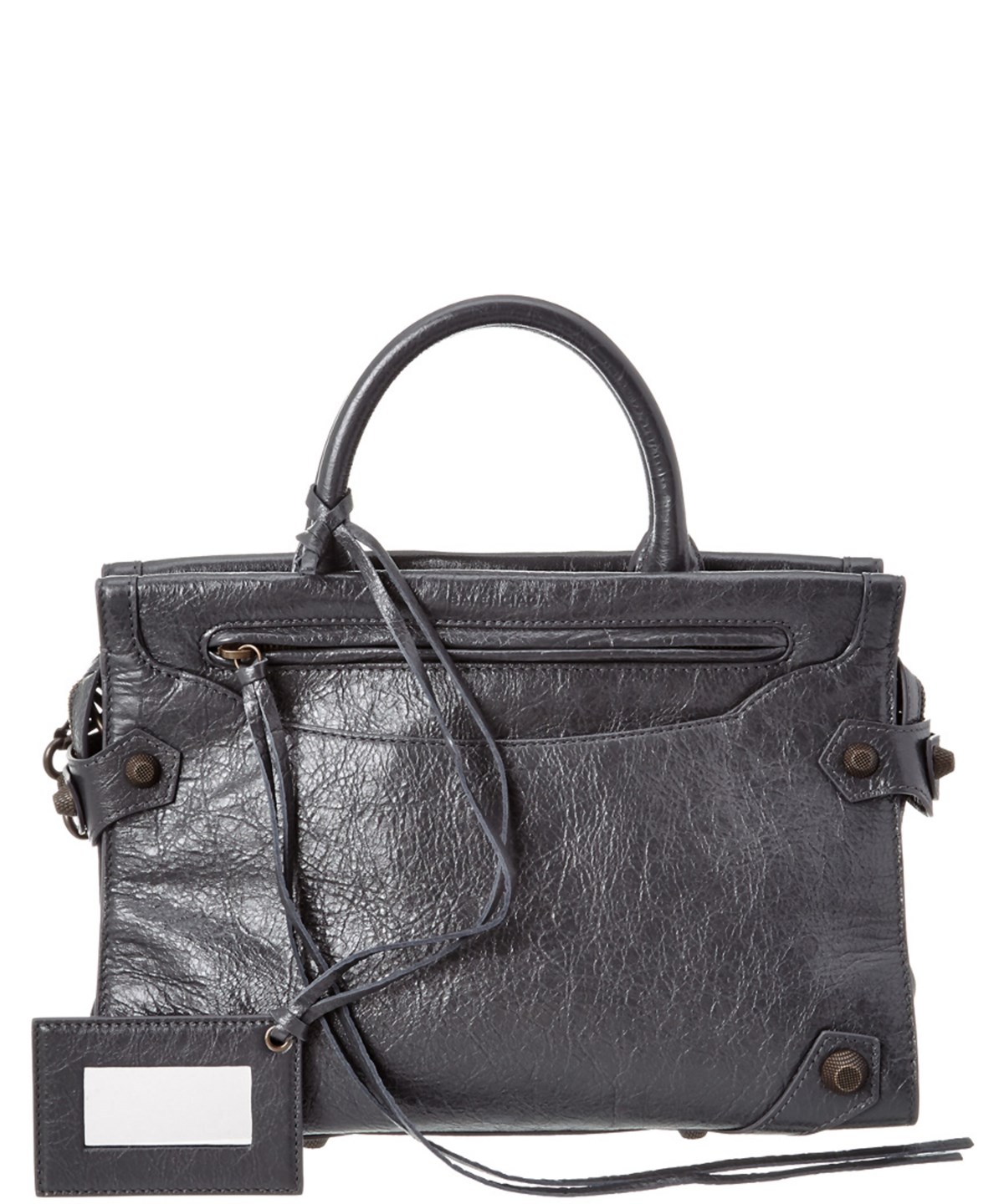 Balenciaga Mute City Small Leather Shoulder Bag' In Grey | ModeSens