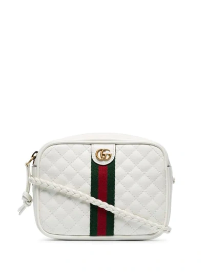 Gucci White Gg Small Quilted In 9180 White