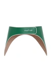 Off-white Racing Leather Belt In Green