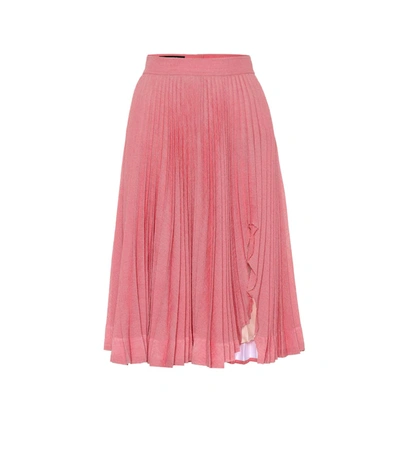 Calvin Klein 205w39nyc Pleated Midi Skirt In Pink