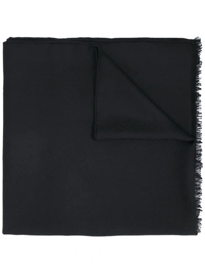 Fendi Ff All Over Logo Scarf In Black