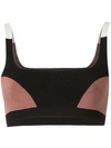 Nagnata Colour Block Bralette In Pink