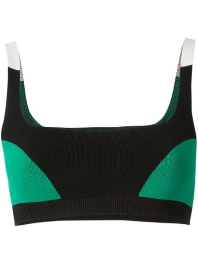 Nagnata Colour Block Bralette In Green